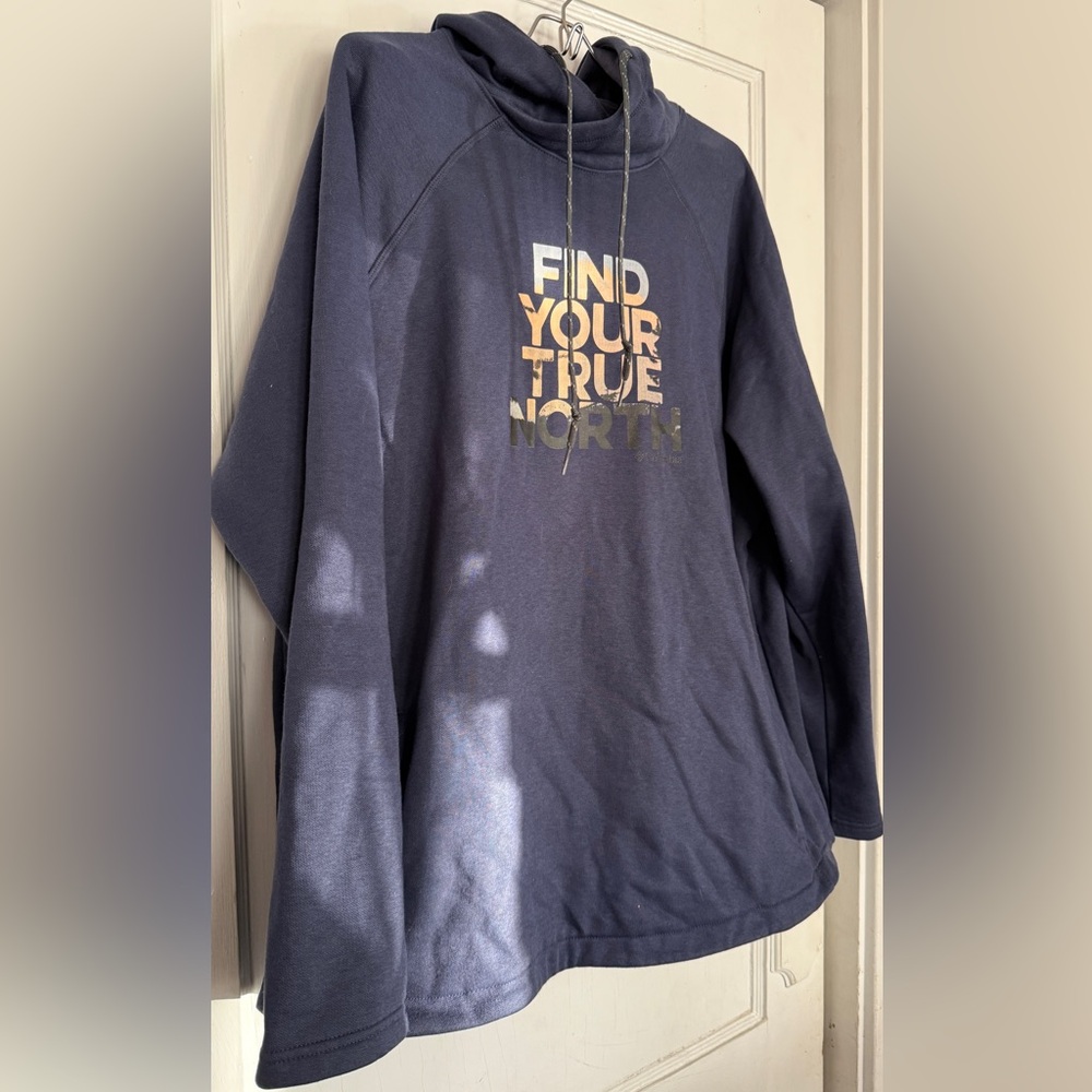 Columbia Pullover Hoodie Sweatshirt - Find Your True North - size 1X